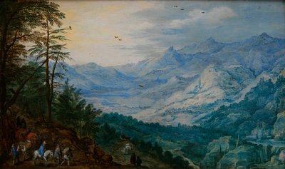 Rocky Landscape by Jan the Elder Brueghel
